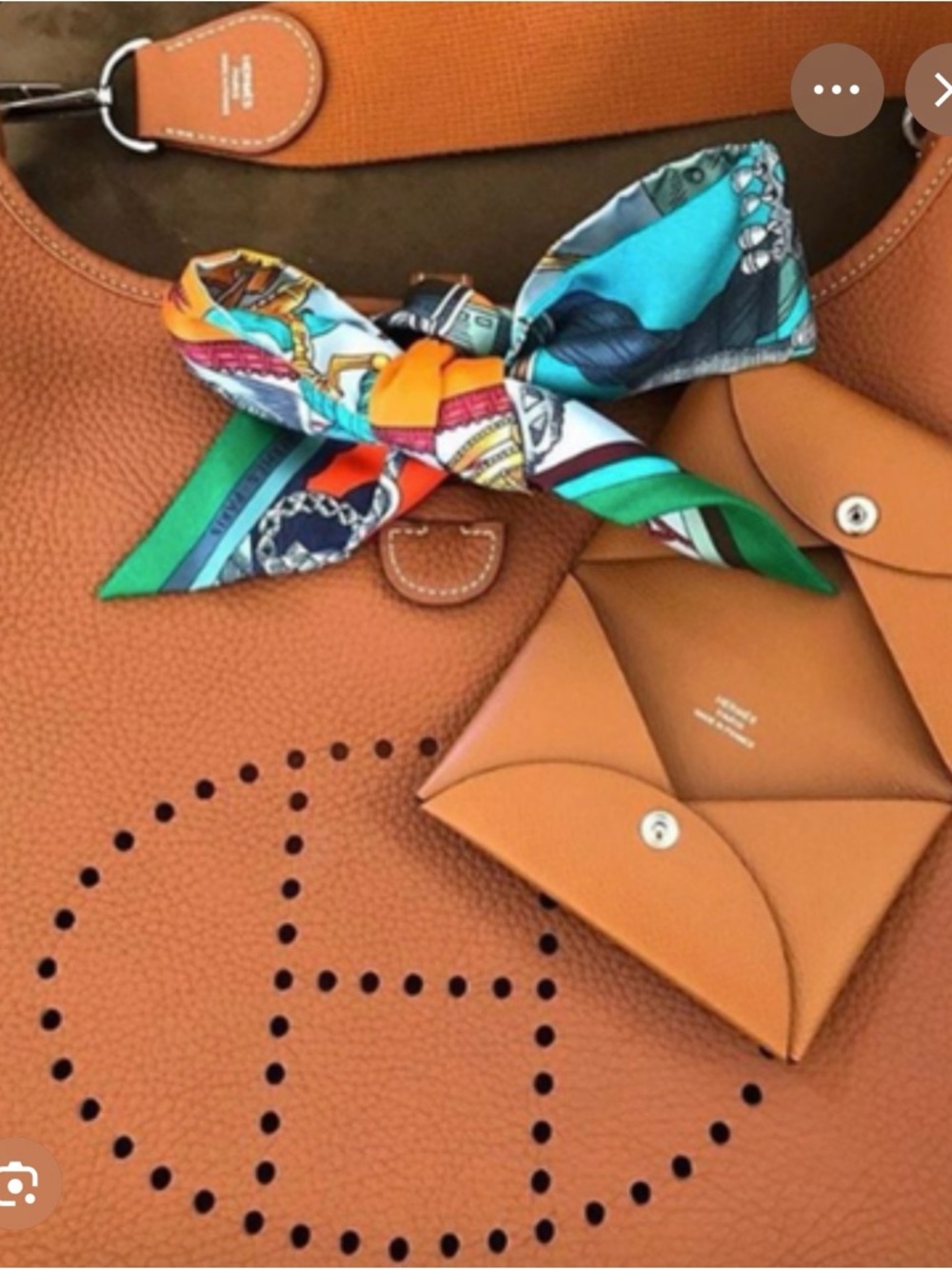 Hermès Purple Green Yellow Printed Silk Twilly with Butterfly Motif - Picture 13 of 16